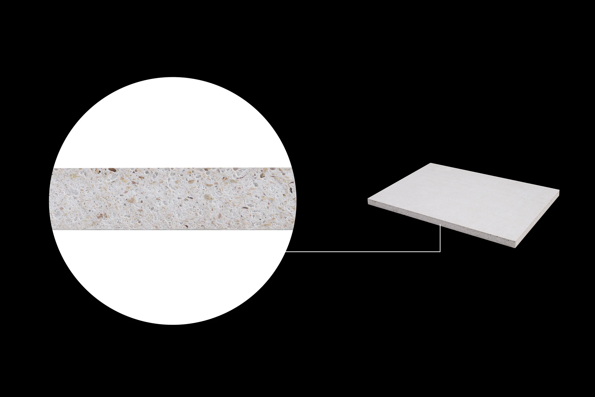 Flooring Board 20 MM White Color Waterproof Wall Brick MGO Board