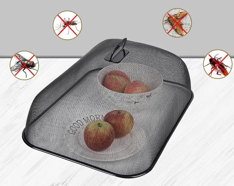 
rectangular metal wire mesh dome food cover 