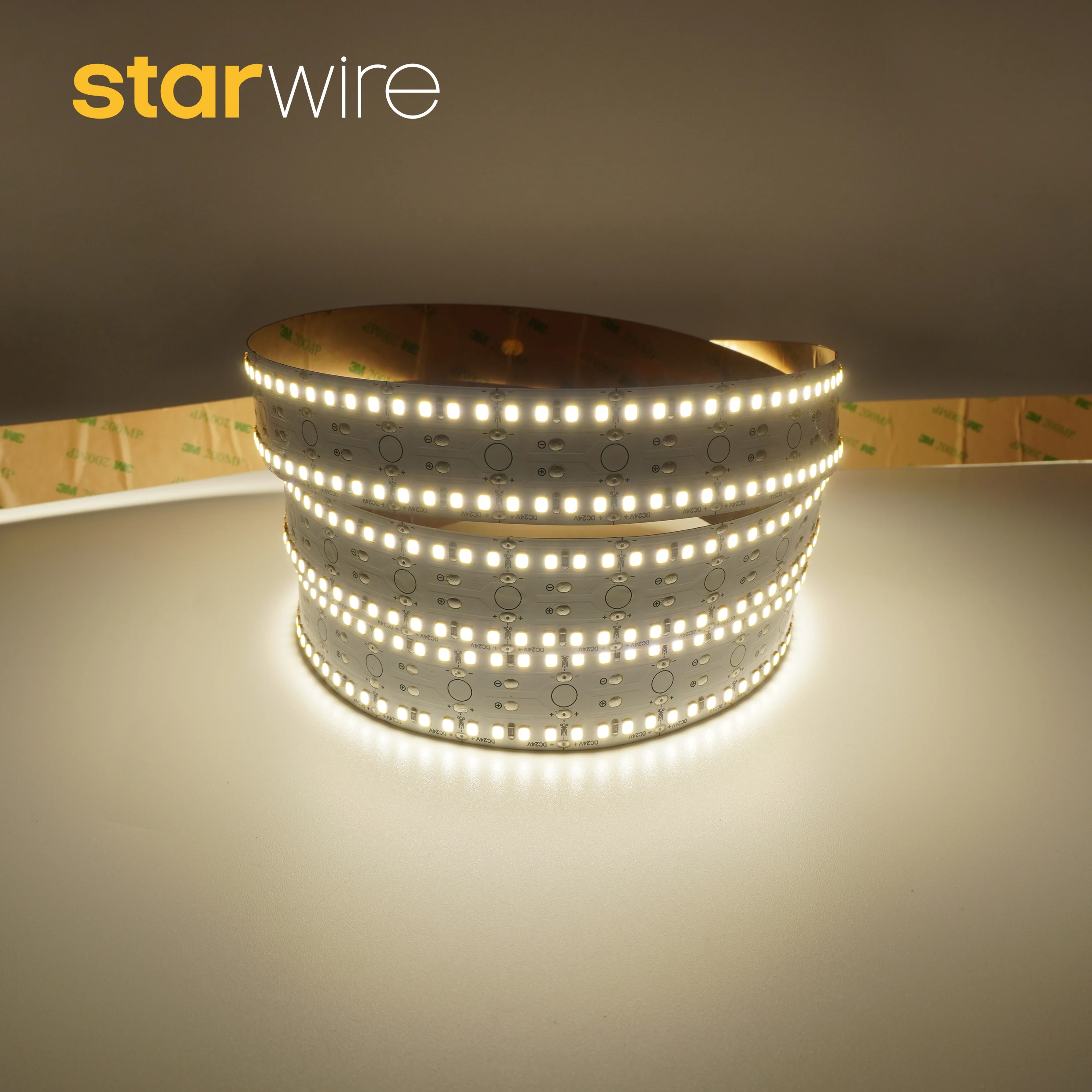 Hot selling factory led 2.5M 30mm pcb wide high luminous 2 lines Design led strip light tape