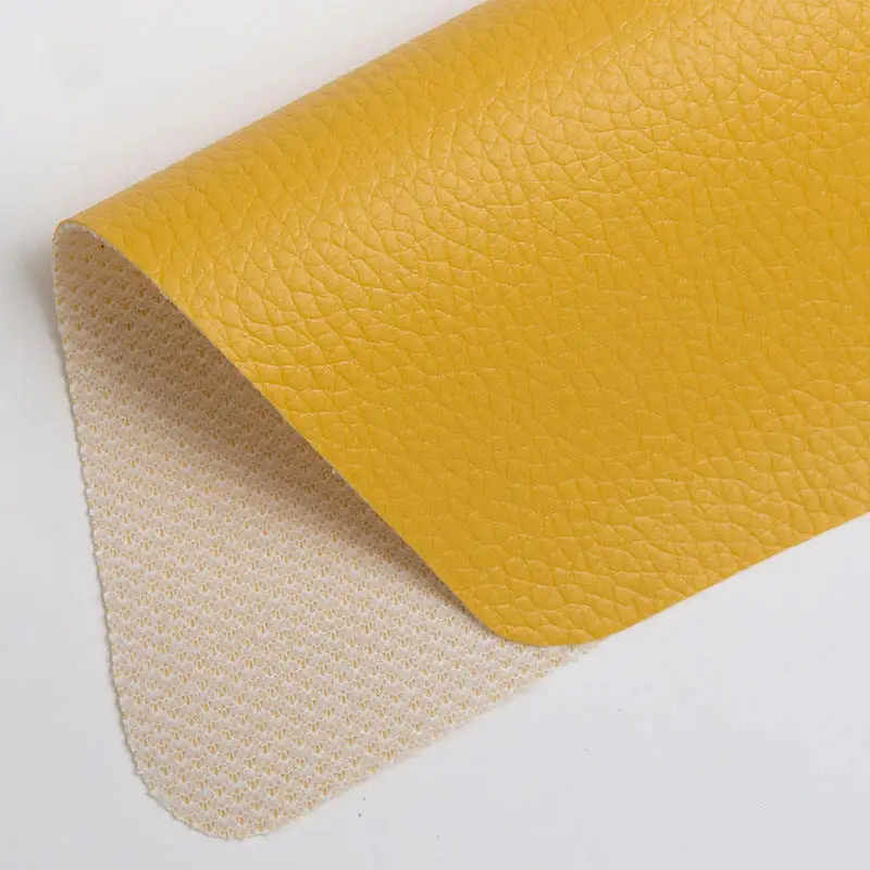 Professional leather supply 0.8mm PVC faux leather DE90 grain PVC vinyl leather for sofa car seats
