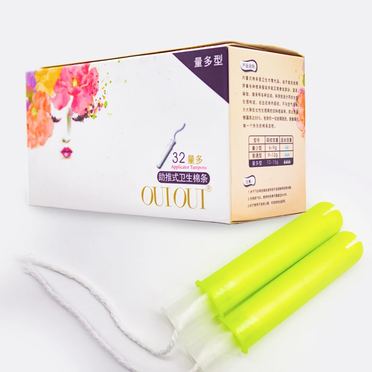 Super Natural Private Label Tampons With Plastic Applicator