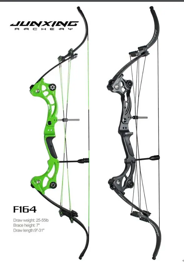 JUNXING F164 lever recurve  bow for fishing hunting draw weight 40-55lbs