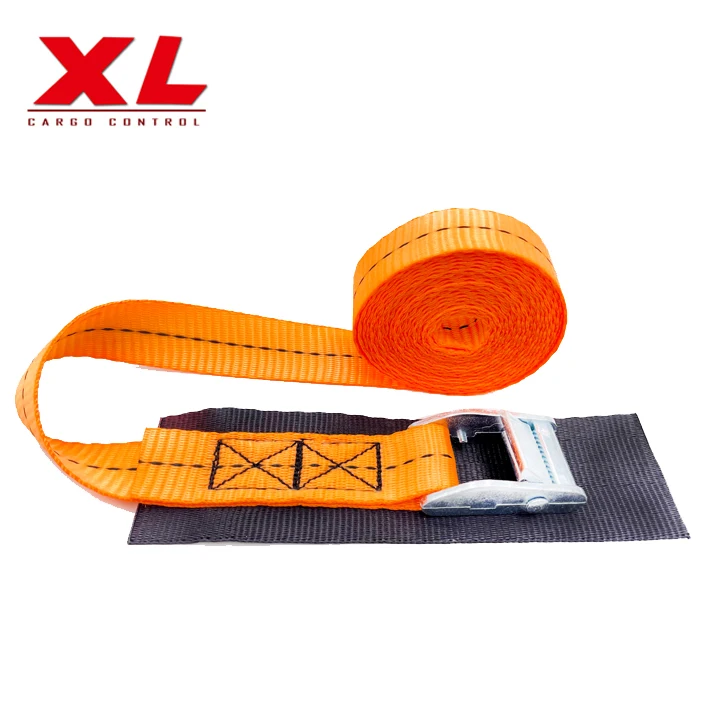 25mm 2m cam buckle tie down straps with black polyester webbing can be logo printed 250kgs