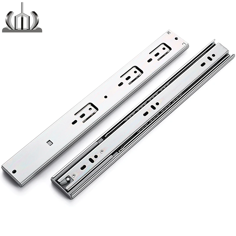 Soft close full extension ball bearing slide 3 Folds Chest Of Drawers Drawer Slides