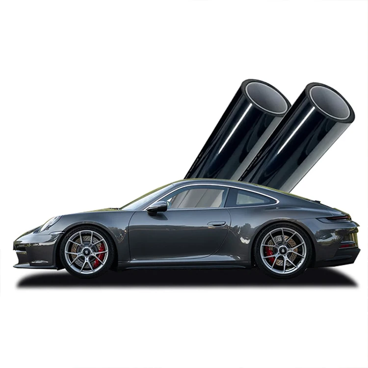 High gloss Car Wrap Vinyl Black TPH Films self healing not yellow 5 years Car Body Black PPF Paint Protection Film