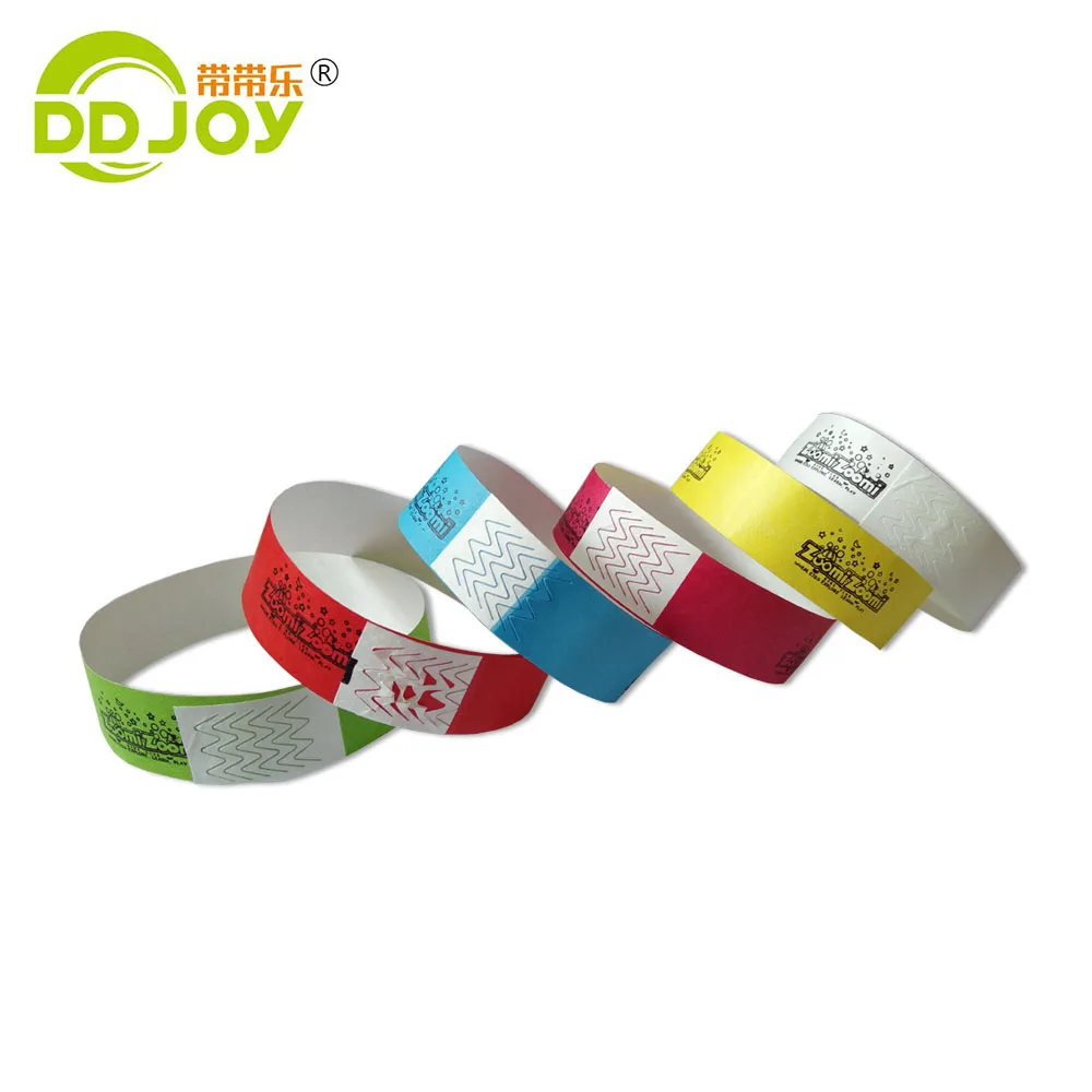 Arm Band Bracelets Wrist Band Custom Identify Dupont Tyvek Paper Wholesale Cheap Festival Party for Events Bar Tyvek Wristband