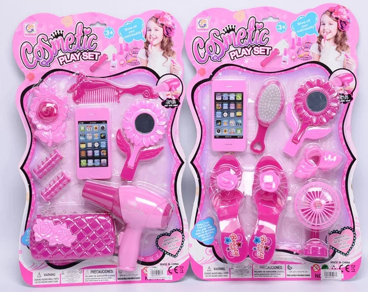 Hot sale pretend play  fashion plastic girls beauty play set for kids