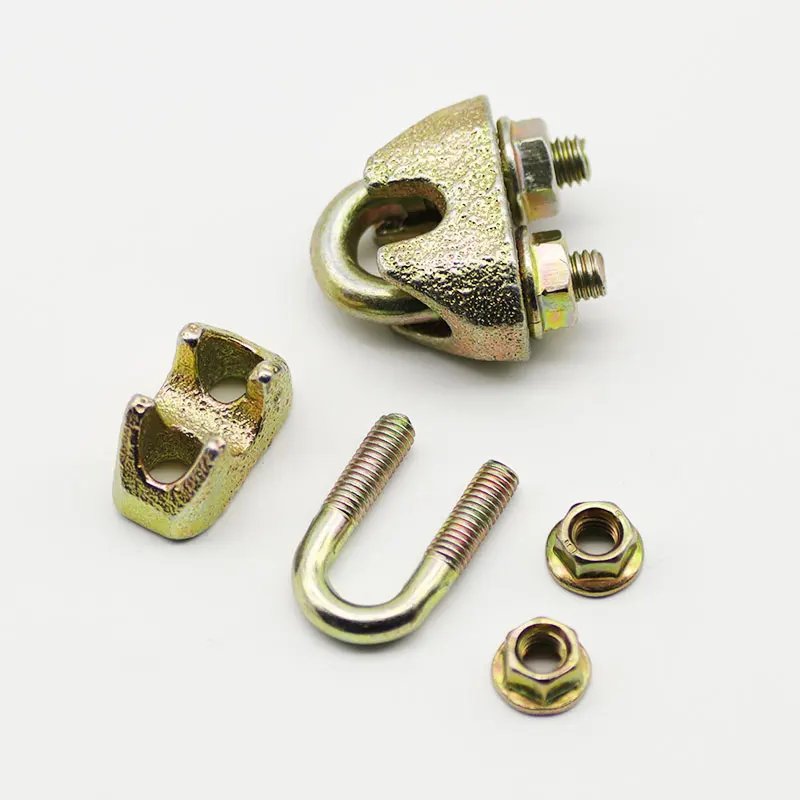 DIN741 Malleable Wire Rope Clips Zinc Plated or Self-Colored