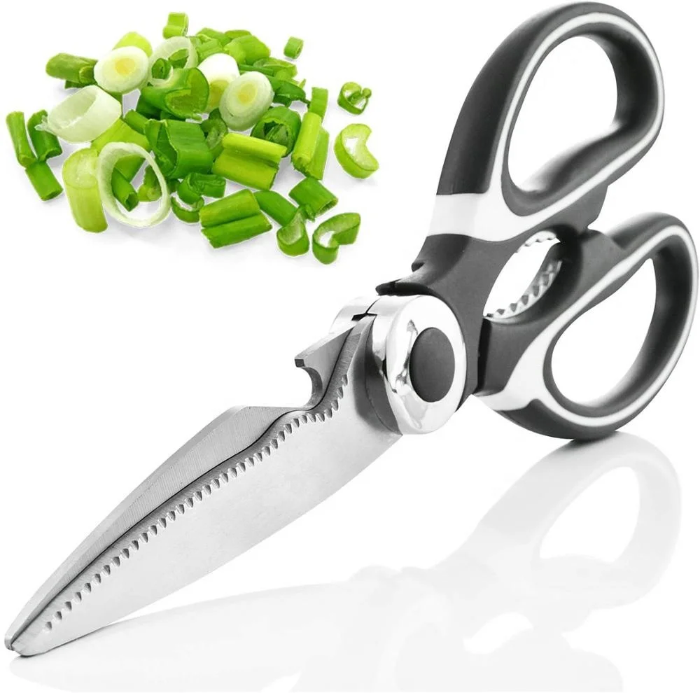 RIMEI Kitchen Shears,Stainless-Steel Multi Purpose Heavy Duty Scissors Safe Utility Scissors for Cutting Chicken, Vegetables