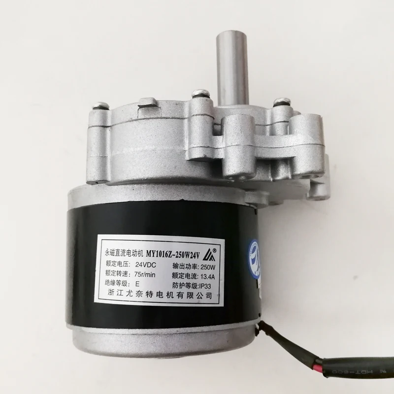 MY1016Z 24V 250W DC 75RPM 120RPM Wheelchair Motor Brush Gear Motor