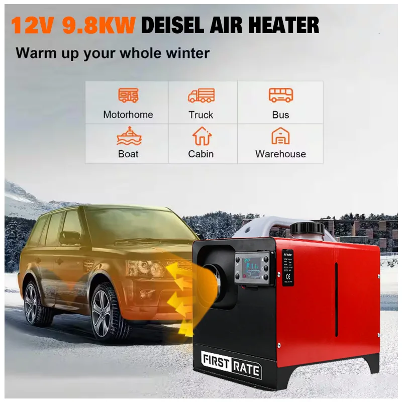 8KW All-In-One Portable Diesel Coolant Air Heater Autonomous 12V/24V Car Diesel Heater for Parking Use