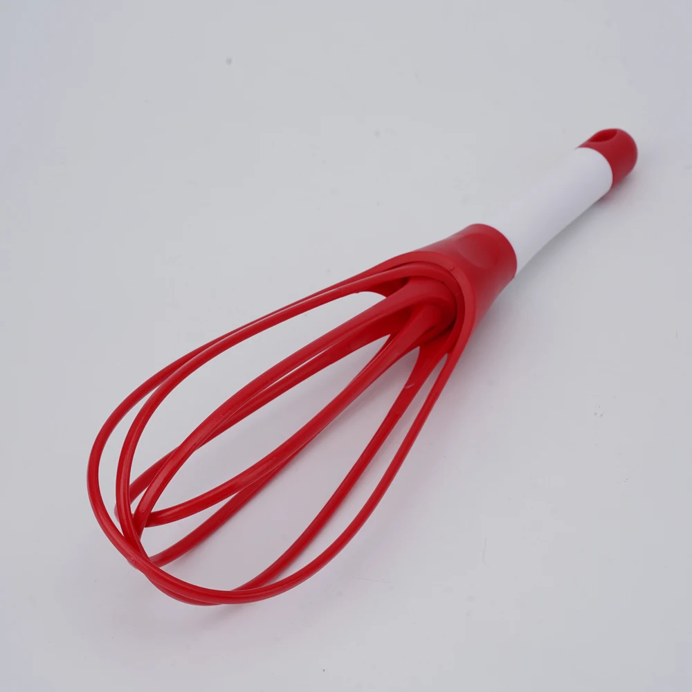 11.5-inch Multicolored Multi-use Twist Whisk 2-in-1 Balloon and Flat Whisk Egg beater