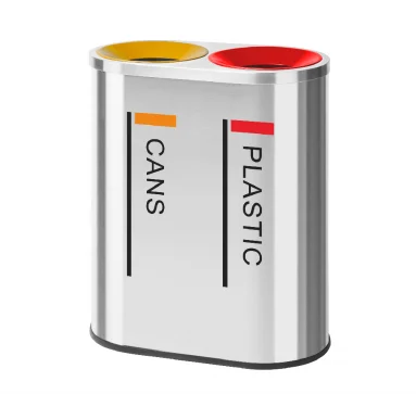 Oem Drawing Designs Public Dual Trash And Recycling Bin Sanitary Containers Garbage Can For Hospital