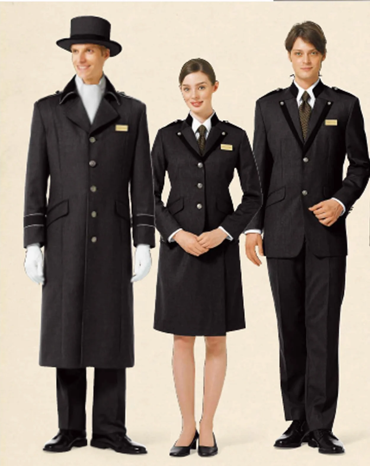 
uniform recepting set for Hotel Staff Long-sleeved clothing 
