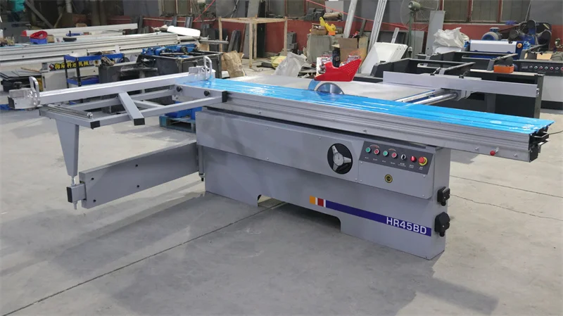 45 degree Standard configuration woodworking machine panel saw sliding table saw mdf and solid wood panel cutting saw automatic