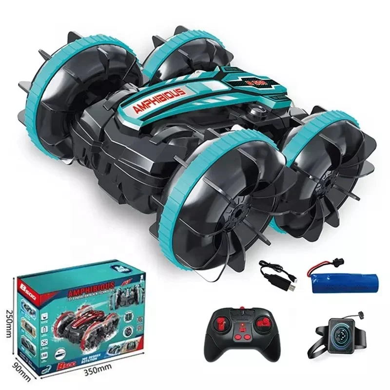 Car Toys 6-12 Year Old Boys Amphibious 2.4 GHz RC Stunt Car Christmas 4WD Off Road Monster Truck  Remote Control Car for Kids