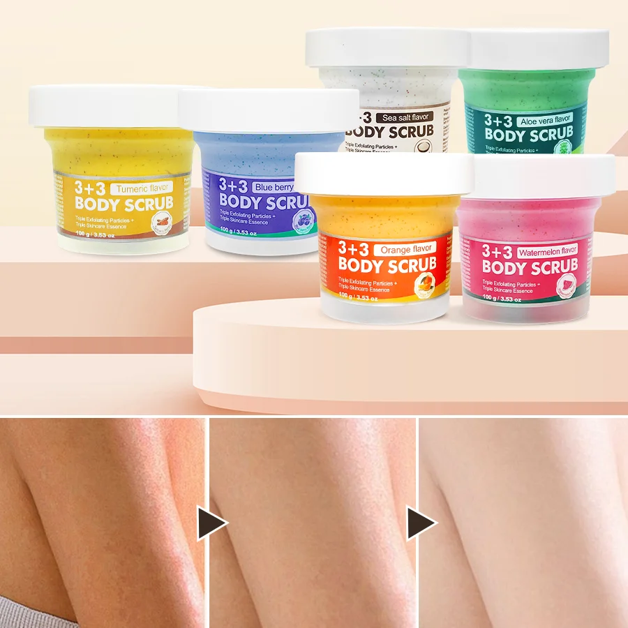 Oem Odm Private Label Watermelon Natural Exfoliating Whitening Body Scrub Organic Fruit Body Scrub
