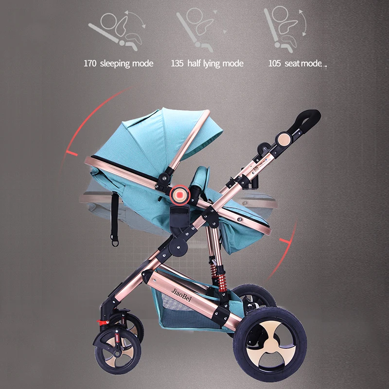 baby stroller 2019 china baby stroller factory hot mom stroller 2019/Aluminum Alloy Leather fabric 3-in-1 babystroller /