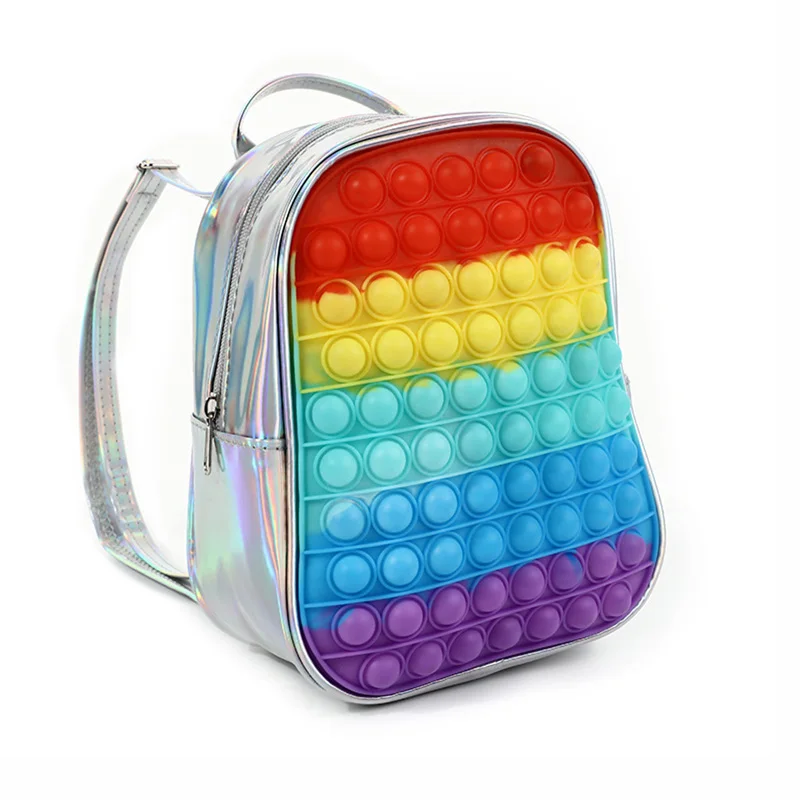 OXGIFT Wholesale 2022 Silicone decompression children backpack kids school bags girls