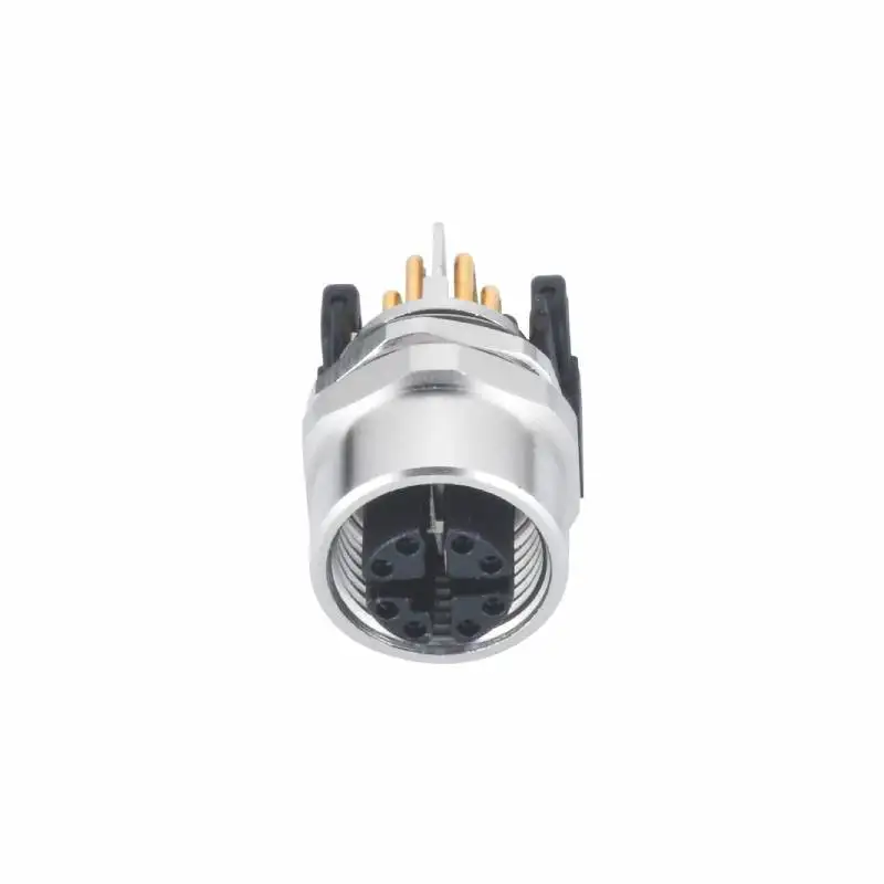 M12 прямоугольный гнездовой разъем pcb