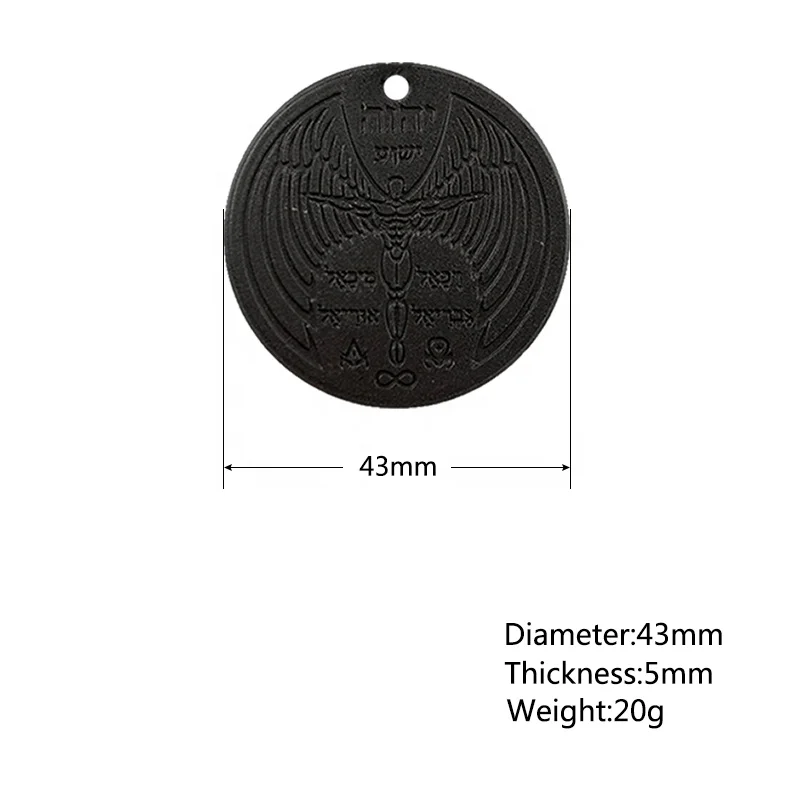Hoonni Powerful Volcanic Scalar Energy Necklace Lava Stone Pendant Quantum Energy Pendant Charms
