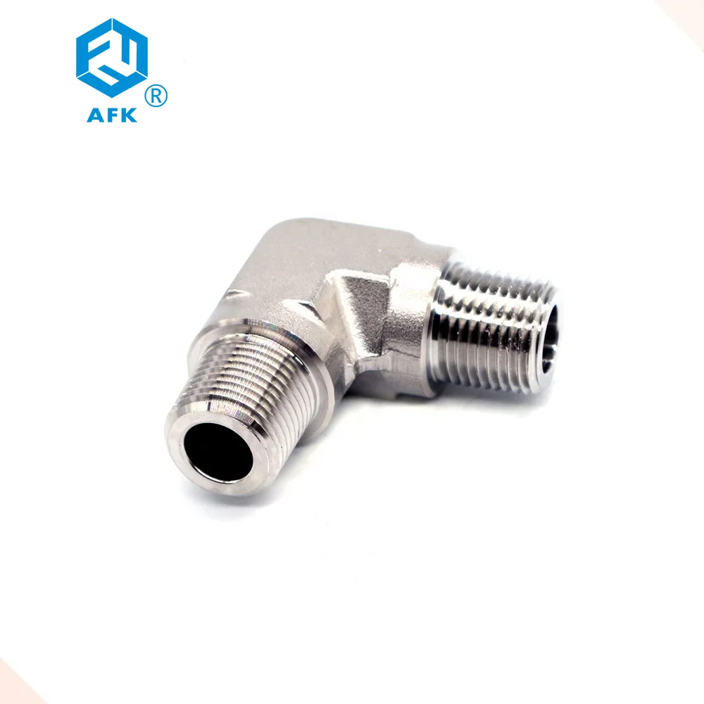 Male Elbow 90 Degrees NPT Thread 1/4in Male x 1/4in Male Stainless Steel Pipe Fittings