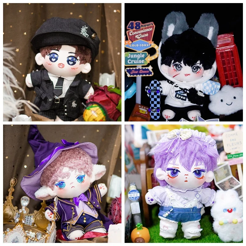 Factory Made Plushie Stuffed Doll Kpop Korean Idol Doll and Japanese Style Cartoon Clothes Custom Plush