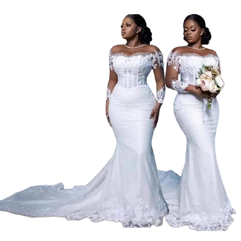 401+ Chinese Factory Customized Luxury Wedding Dress Bridal Gowns Wedding Dress (Each SKU Has One Design, With Same Prices)