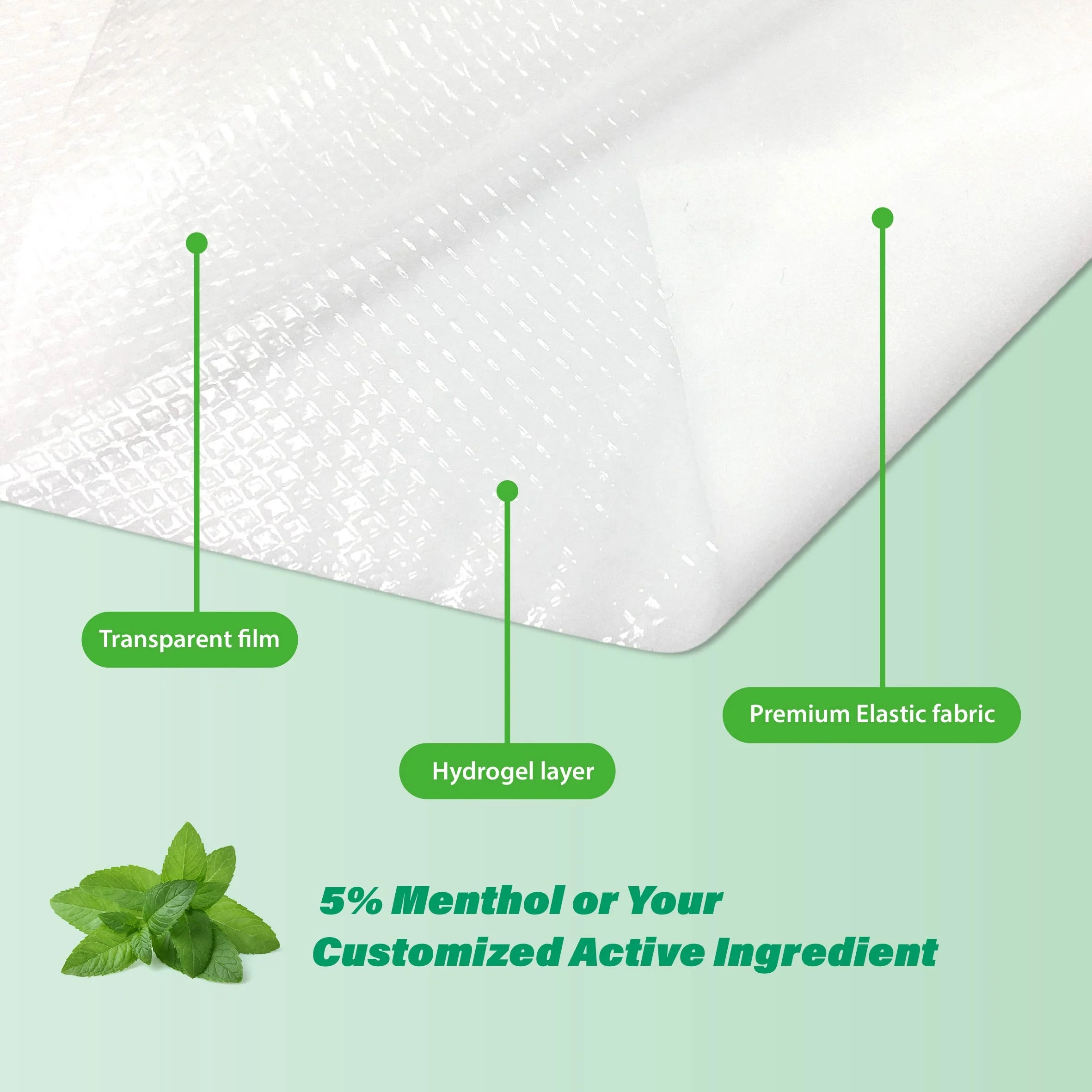 CSI Health Care Products Cooling  4 +1 Formulation for Sore Muscles Pain Relief Patch