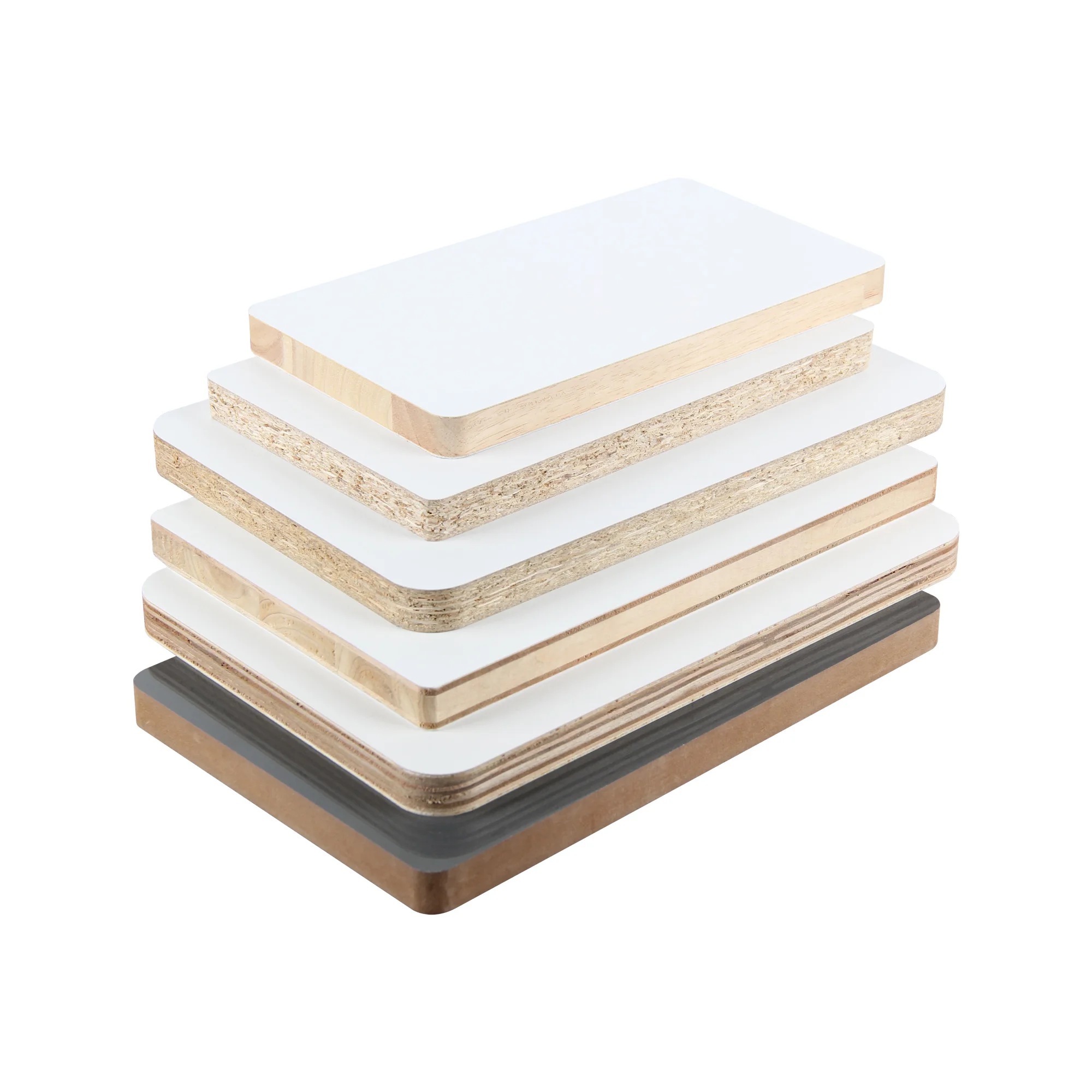 4X8ft Cabinet Door Use Pet Film MDF, Block Board, Particle Board, Plywood E0 Or E1 Grade For Indoor Decoration