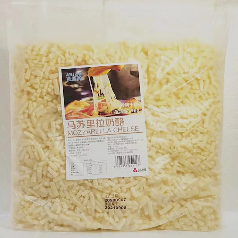 Высшее качество OEM замороженный белый Сыр Пицца Топпинг продукт из Таиланда на 100% экспорт известный бренд