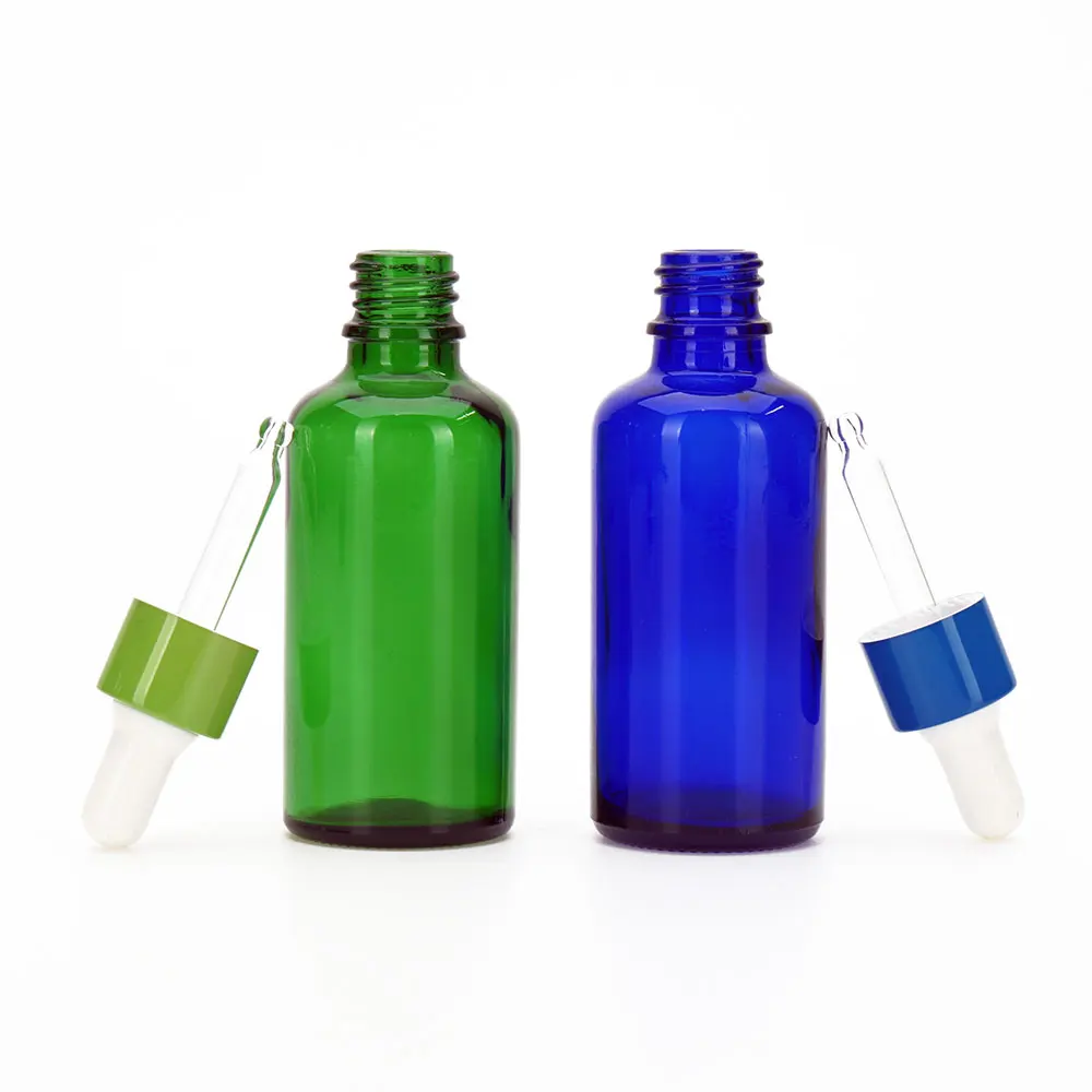 Vista Fancy Label 30ml Push Button Pump Black Thick Cylinder Glass Cosmetic Dropper Packaging Bottle With Dropper Or Press Pump