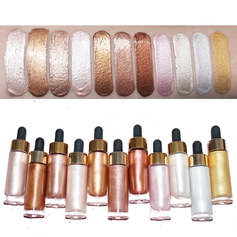 
11-color volume-repairing liquid foundation brightening liquid highlight 
