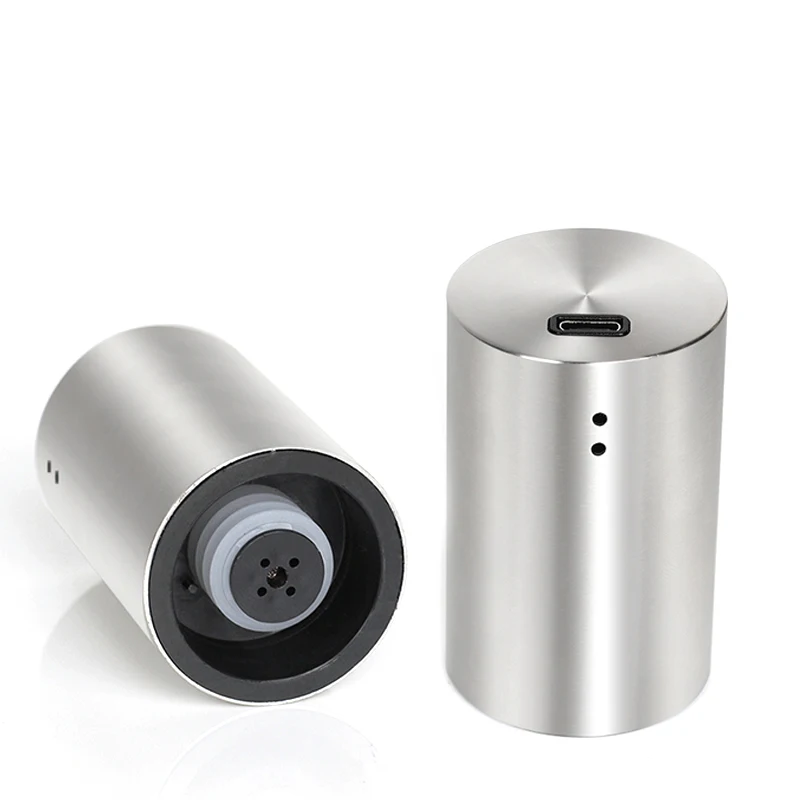 Top Custom Stainless Steel Automatic Vacuum Press-Type Wine Pump Stopper Electronic Kitchen Gadget for 2025 New Year Gift