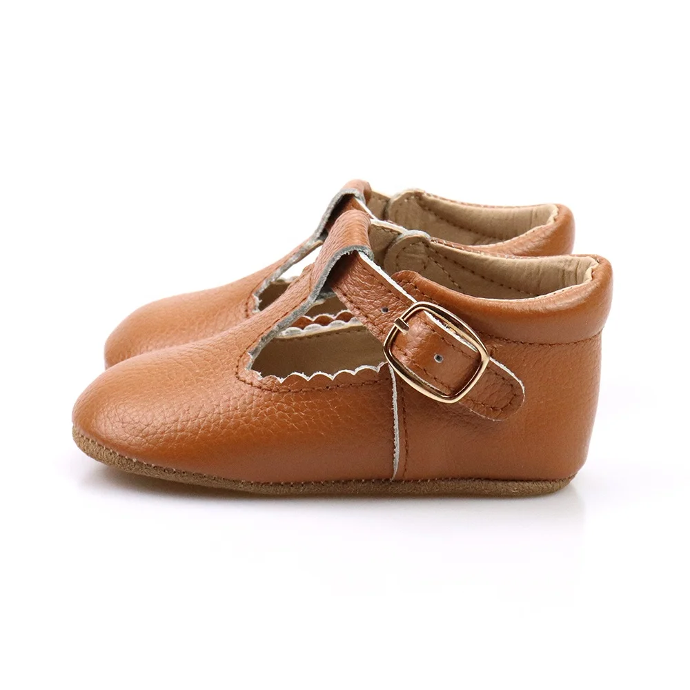 Smile Baby Soft Suede Leather  Girl Mary Jane Princess Genuine Leather 100%   Cow Leather Newborn Baby Shoes