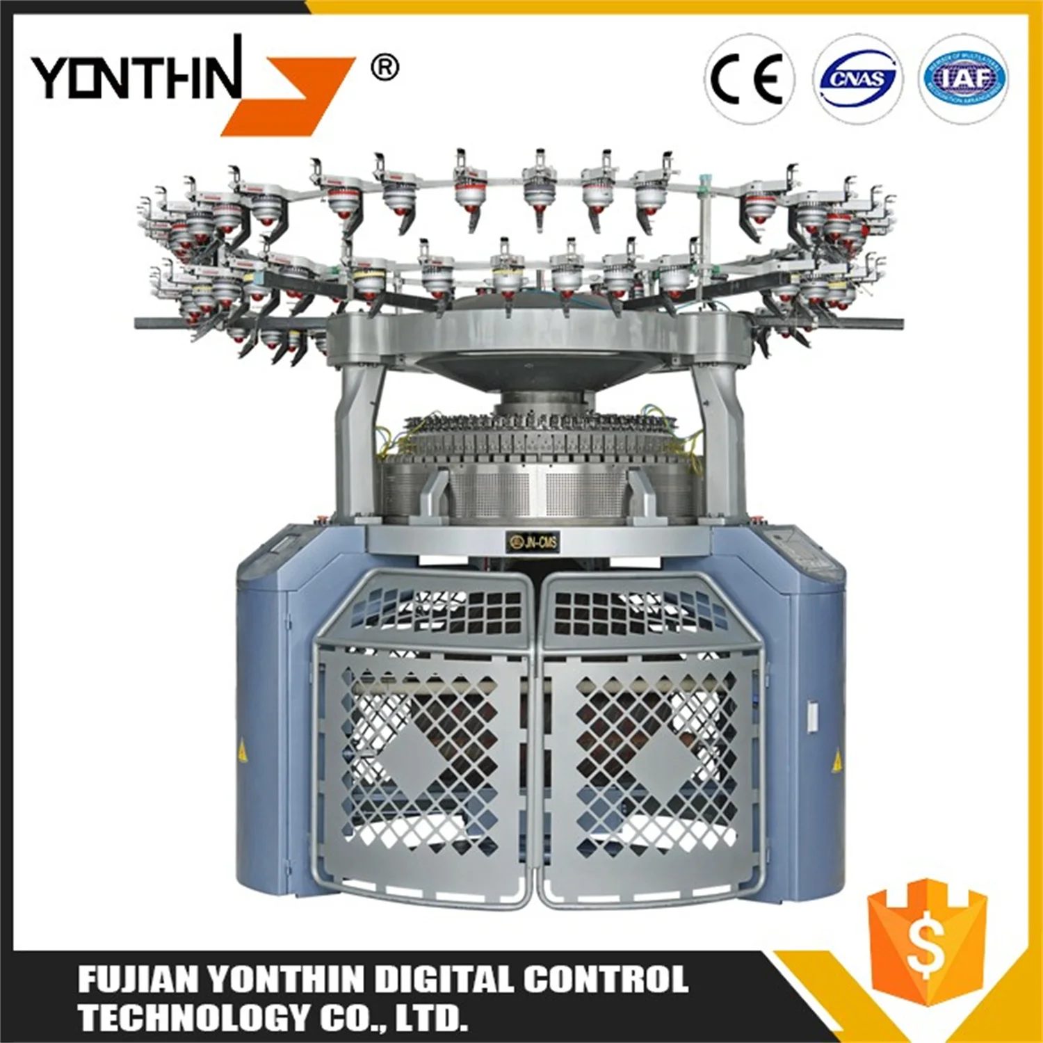 Yonthin High Performance Textile Machinery Seamless Single Velour Circular Weft Knitting Machine for Sale Price