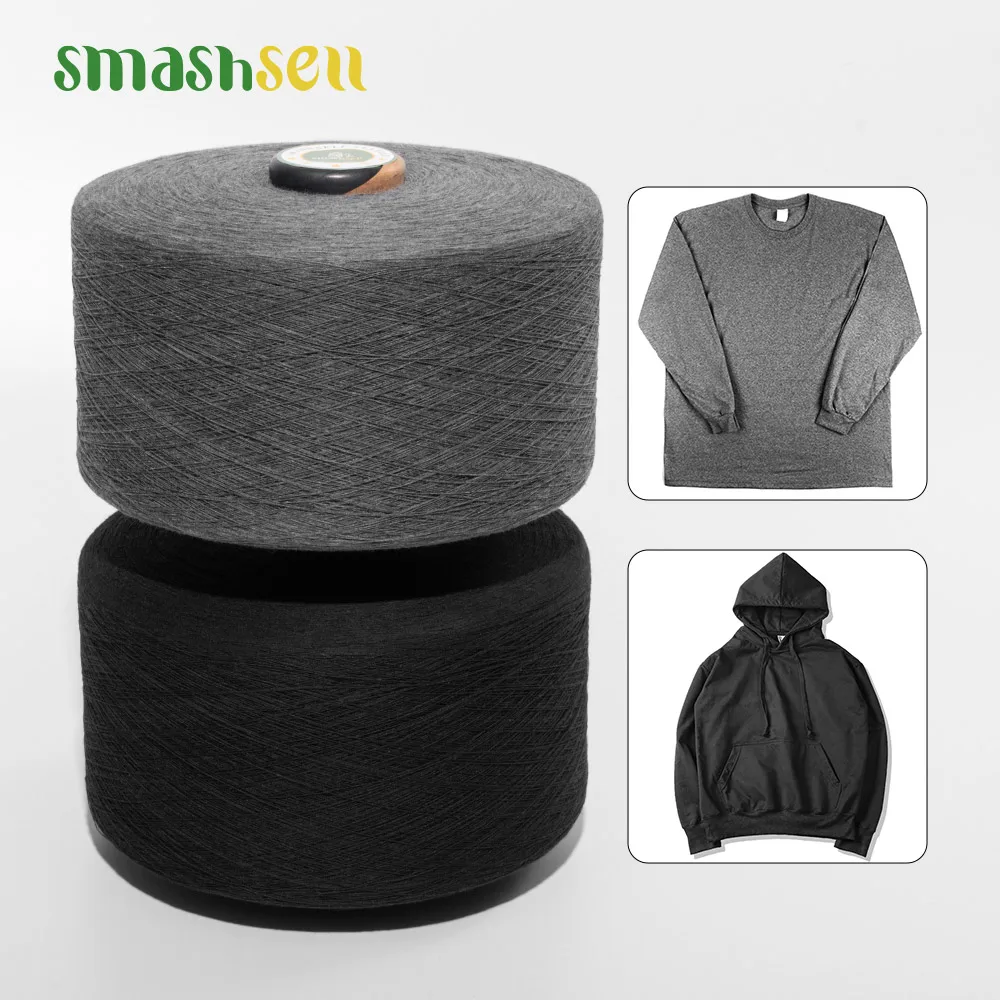 High Quality Recycle Regenerated Cotton Yarn for Knitting Gloves Socks Fabric 100PCT Cotton Open End Faux Fur Yarn Polyst