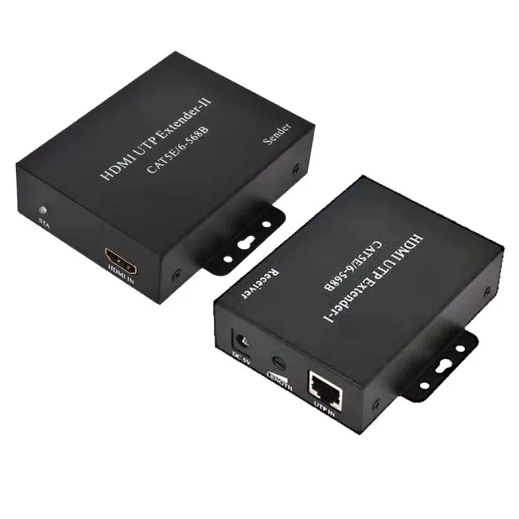 HJX Экспресс Бесплатная доставка HD-MI через Ethernet один Cat5e Cat6 оптический передатчик и приемник Полный HD1080p удлинитель