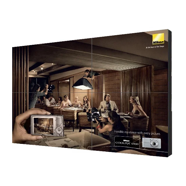 46 Inch Indoor Advertising Video Wall Ultra Narrow Bezel Lcd Video Wall Display Lcd Video Wall Panel
