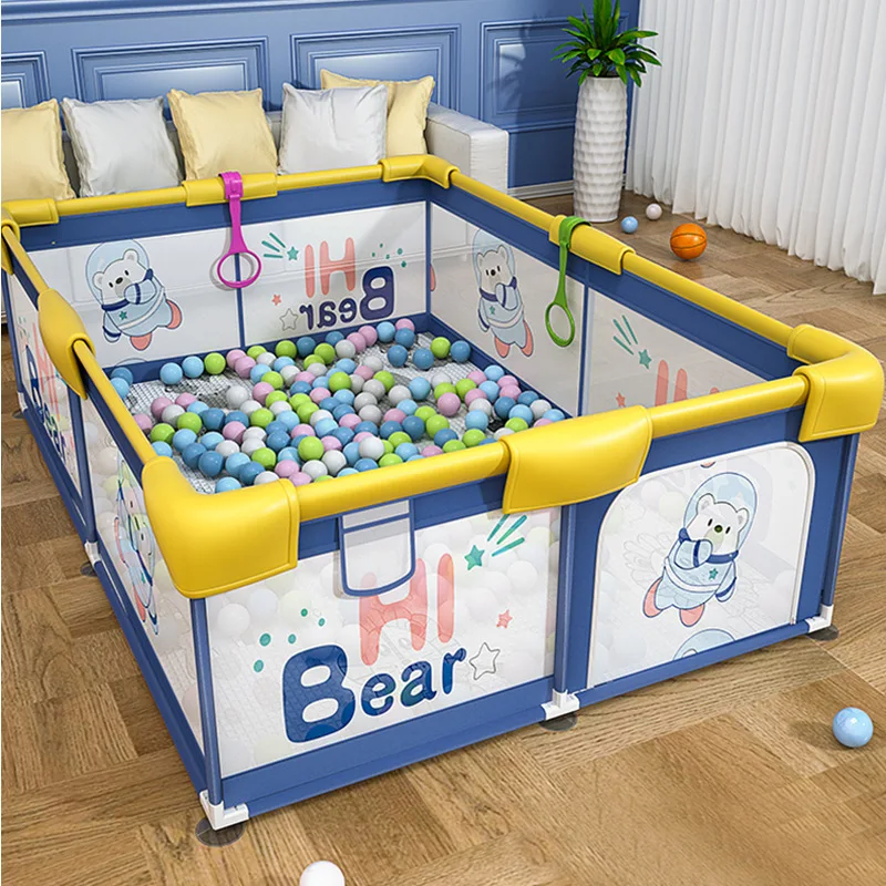 Fences For Kids Colorful Portable Baby Playpen Easy To Assemble Foldable Playpen For Babies And Toddlers