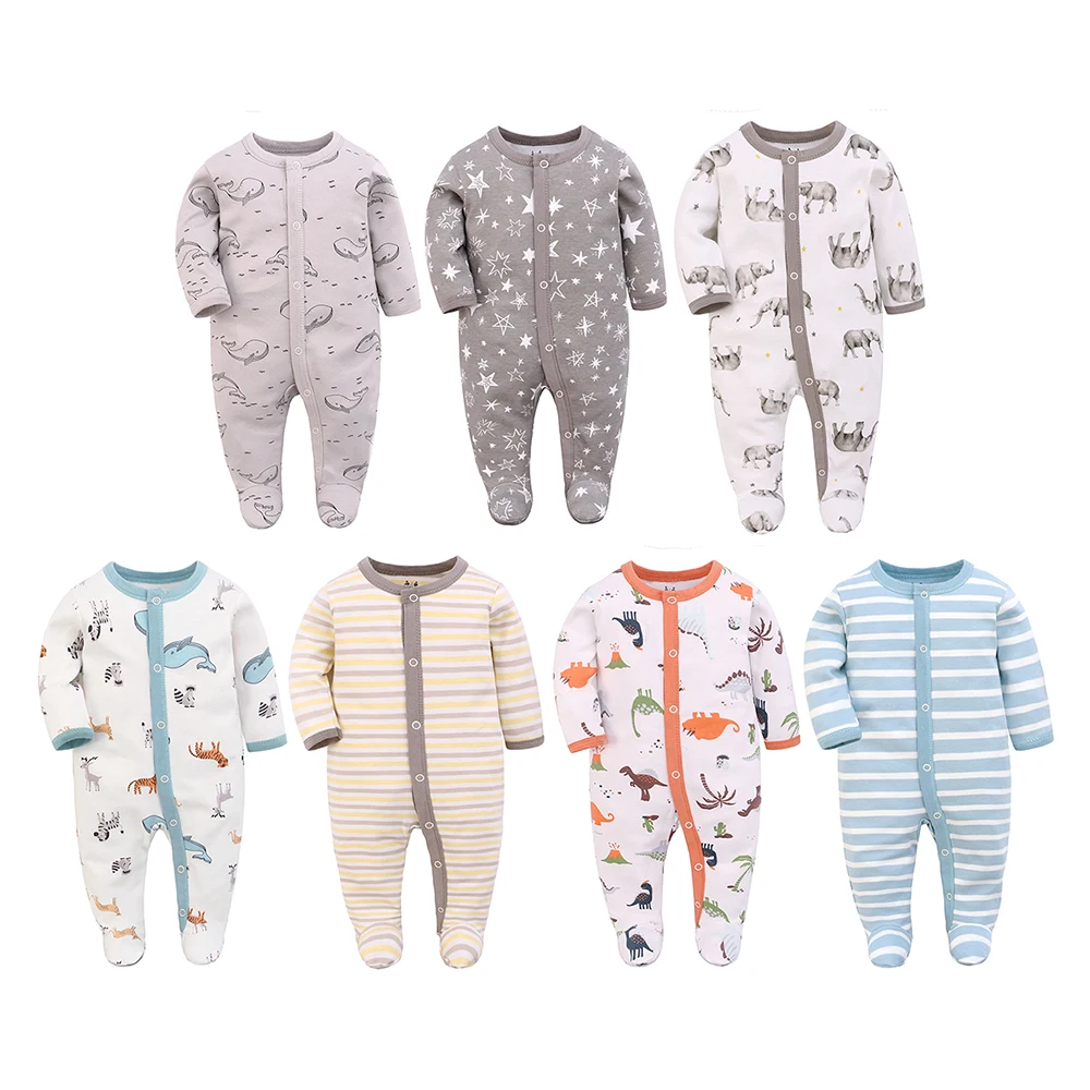 Baby Rompers 100% Cotton Baby Clothes Newborn Pajamas Toddler Breathable Pajamas Toddler Boys Girls Baby Clothes