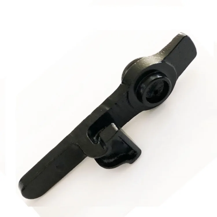 Ductile iron plug sand casting process Train brake fittings surface black plastic spray