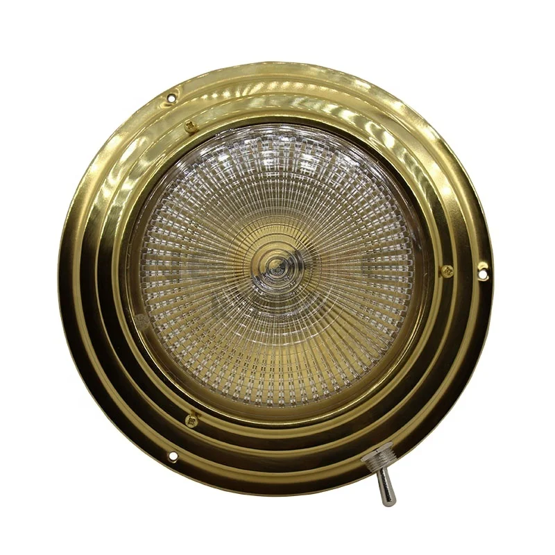 NEKEKE CL3205 Yacht boat lights brass ceiling ceiling lamp 12V 15W