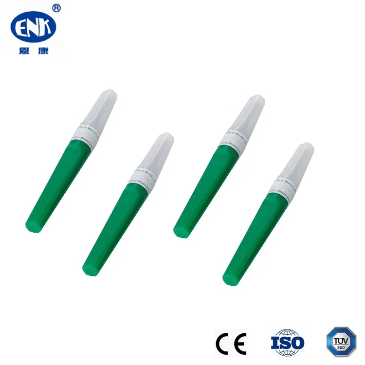Disposable Multi Sample Venous Blood Collection Needle Green