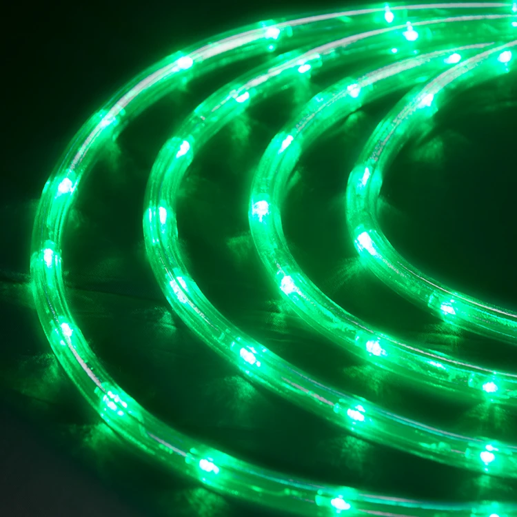 HQ 18FT Led Rope Lights Outdoor  Halloween Decorative Orange Tube Rope Light Led High Brightness Garden String Rope Light Led