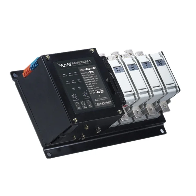Yuye NA type integrated ats transfer switch/automatic transfer switch 220v for generator, automatic change over switch 125 amps