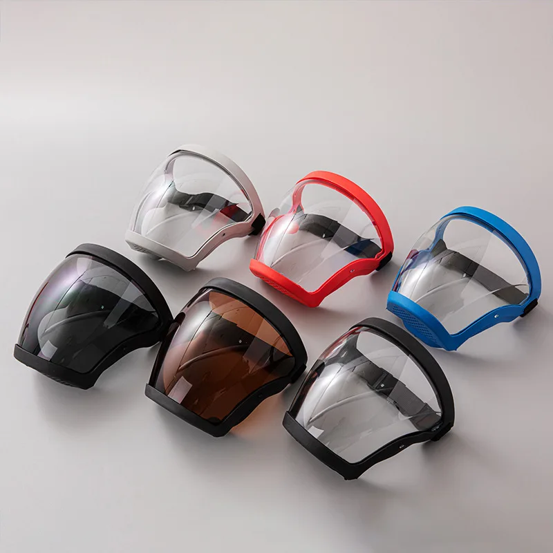 Best uper Protective Anti-fog Face Shield Unisex Hd Transparent Mask Protective Cover Windproof Anti-fog Head Cover Screen Visor