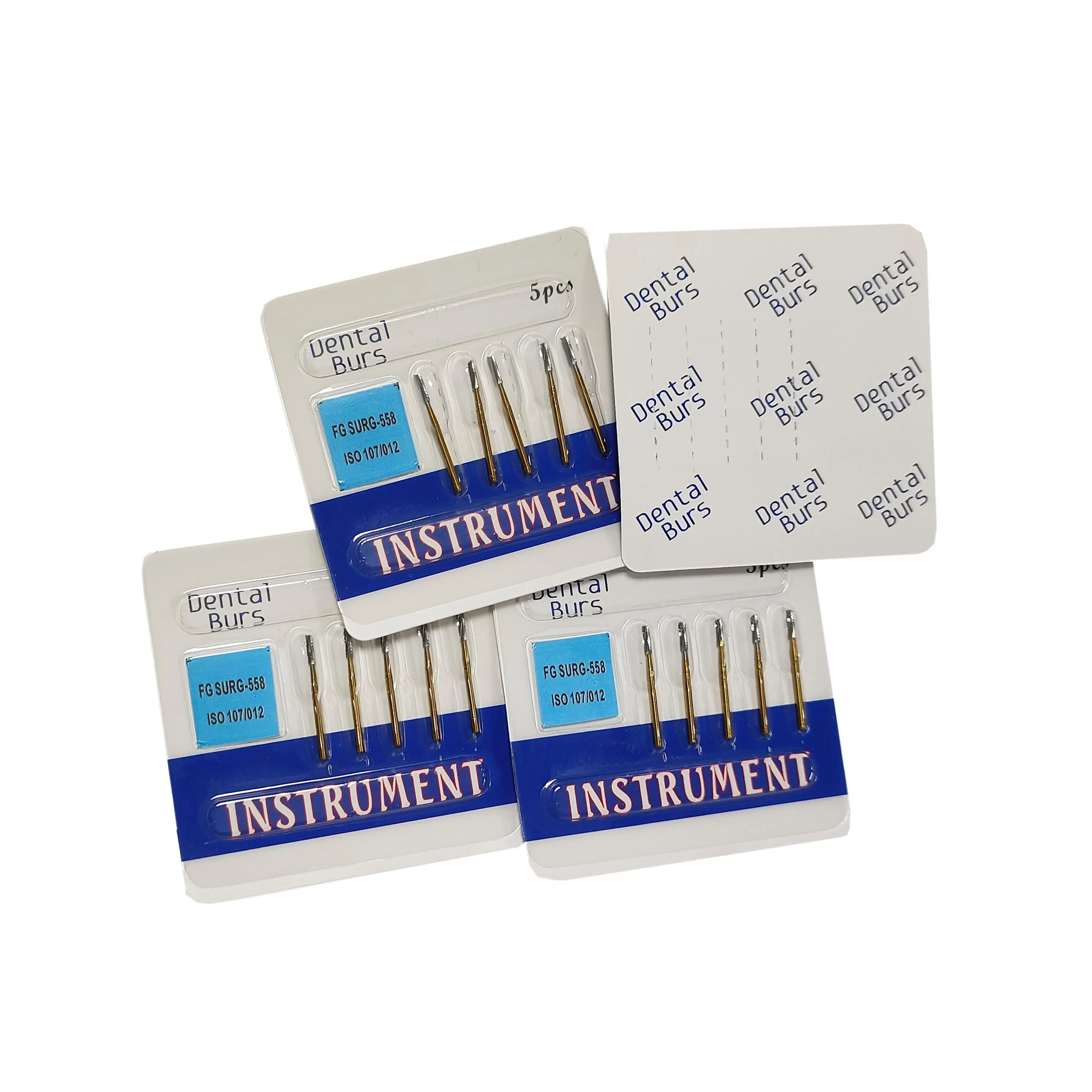 High Quality FG Long shank  FG Surg 558 Fissure Cross Cut Surgical High Speed Dental Carbide Bur