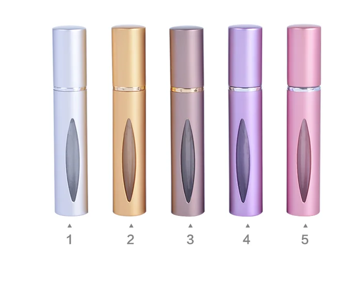 MUB - 10ml Aluminum Perfume Bottle Steel Roll-on For Essential Oil Mini Travel Refillable Case Bouteilles Produits Cosmetique
