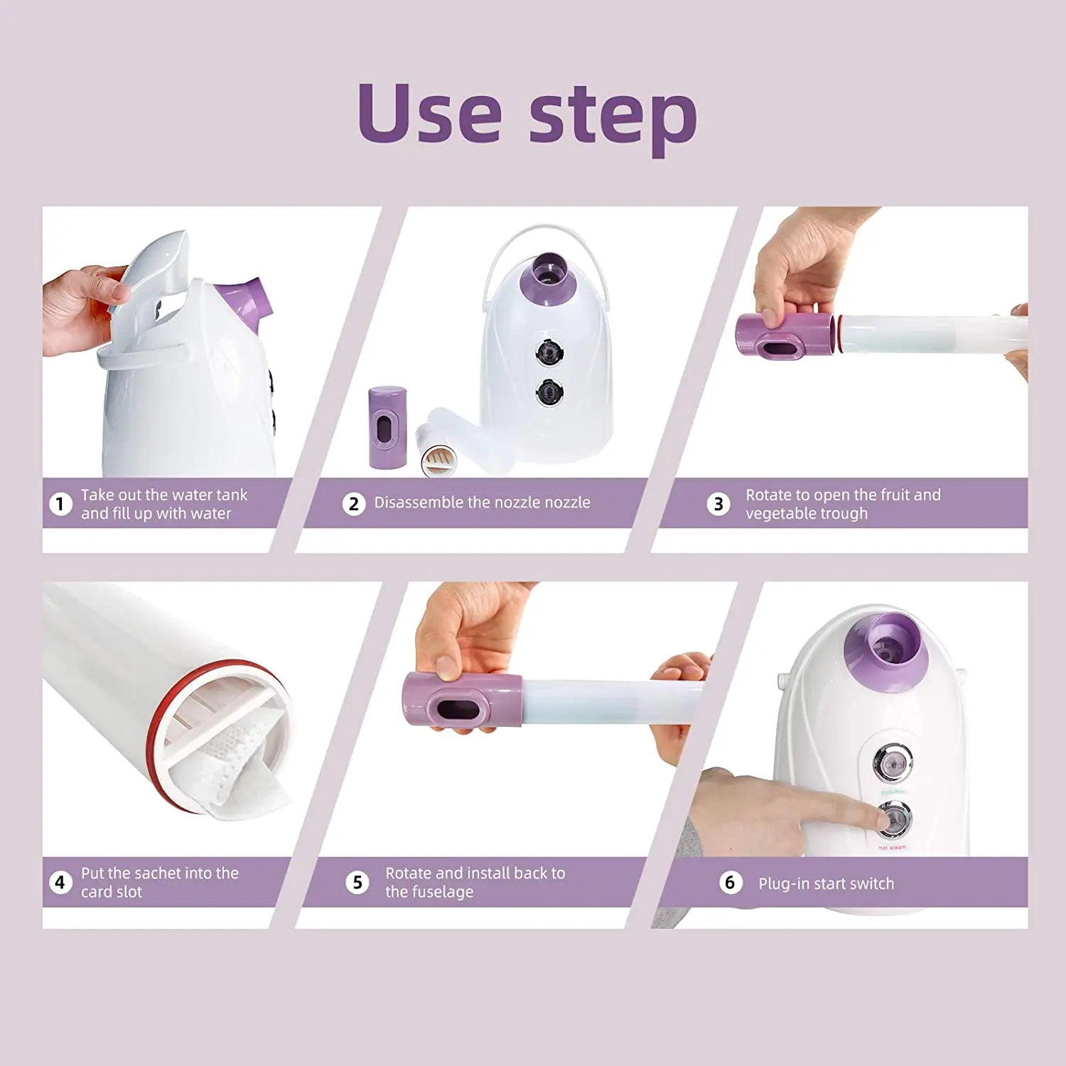 5 in 1 Facial Steamer Supplier Amazon Ozone Dropship Vaporizer With High